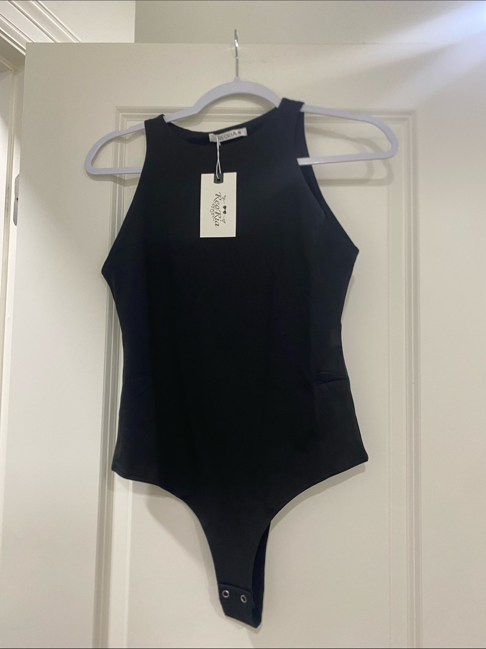 ReoRia Black Sleeveless Kids One-Piece Bodysuit